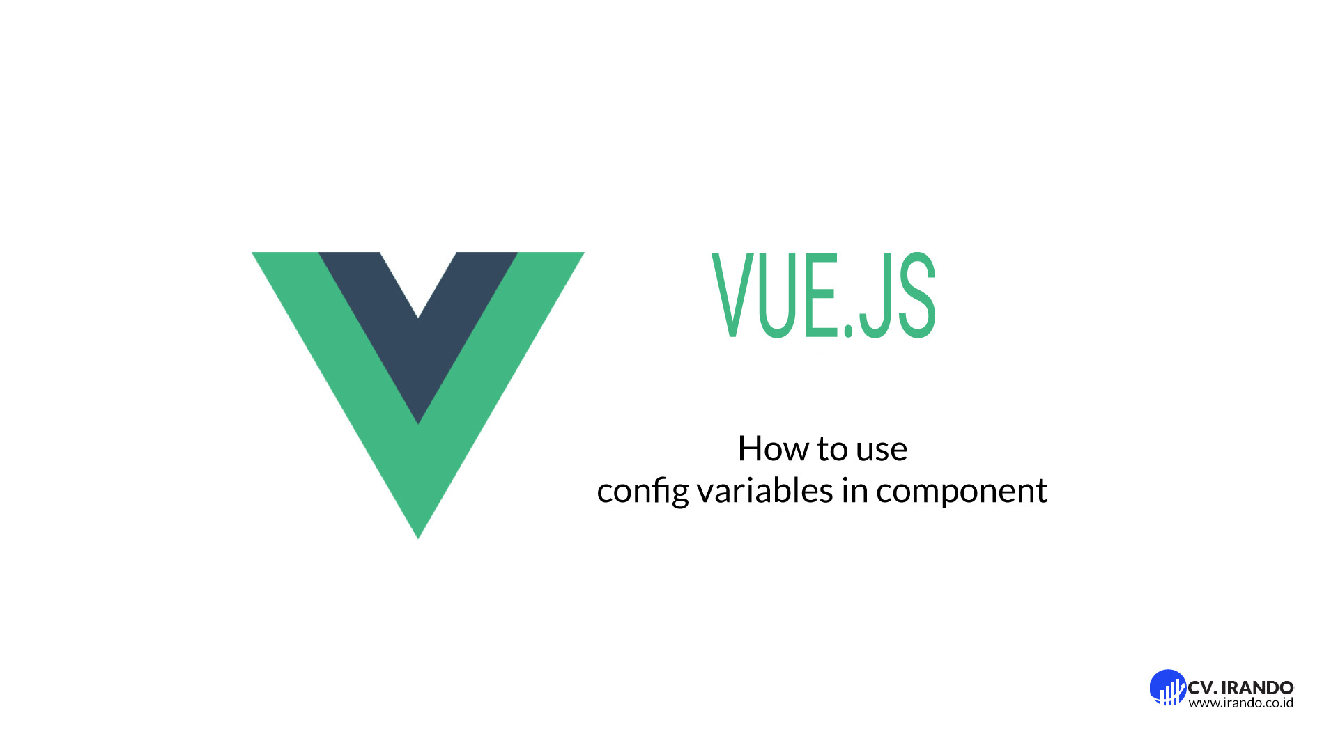 How to use config variables in vue.js component